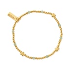 ChloBo GBAHEART In Bloom NEW LOVE Aventurine Bracelet - Gold Jewellery