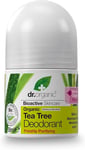 Dr Organic Tea Tree Deodorant 50ml-3 Pack