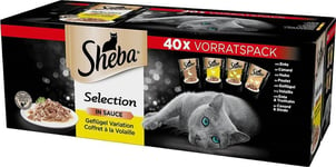 SHEBA Selection Select Slices Poultry Flavours - wet cat food - 40 x 85g