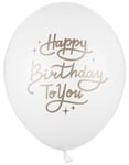 50 st 30 cm - Grattis på födelsedagen till dig ballonger