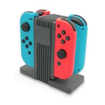 Hobby Tech ® - Chargeur pour 4 manettes Nintendo Switch Joy-Con - Noir