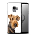 Phone Case for Samsung Galaxy S9/G960 Dog Breeds Airedale Terrier Transparent Clear Ultra Slim Thin Hard Back Cover
