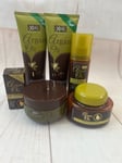Argan Oil with moroccan argan oil extract gift set, hair & body products & bag
