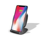 ZENS Qi-certified Fast Wireless Charger Pad/Stand 10W Black, Convertible Design, Supports Fast Wireless Charging with up to 10 Watts - Works with all Phones with Wireless Charging