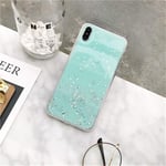 Phone Case IBHT Starry Sky Phone Case For IPhone 7 8 Plus X XS XR 11 Pro MAX Multi-colored Glitter Silicone Soft For IPhone SE 2020 Case 1 (Color : Blue, Material : For IPhone XR)
