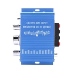 Queen.Y Audio Amplifier Mini Digital Car Auto Amplifier Hifi Audio Music CD DVD MP3 FM Player(Blue) for Home Car, Motorcycles