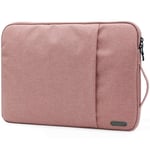 OneGET Laptop Sleeve for 2020 13 Inch Macbook Internal Fluff Laptop Bag With Accessory Pocket, Protective Carrying Case Cover for 13" Lenovo Dell Hp Asus Acer Chromebook(13-13.3Inch, Rose Pink)