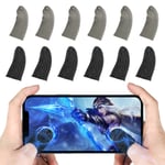 Newseego PUBG Mobile Game Finger Sleeve [12 Pack], Touch Screen Gaming Finger Sleeve Breathable Anti-Sweat Sensitive Shoot and Aim Keys for Rules of Survival/Knives Out for Android & IOS