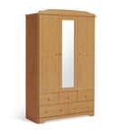 Argos Home Nordic 3 Door 5 Drawer Mirror Wardrobe - Pine