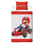 Mario Kart Closeup Single Duvet Cover Set Gamers Bedroom Official Nintendo