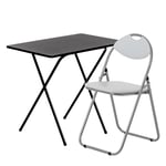 Folding Wooden Desk & Chair Set