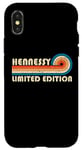 Coque pour iPhone X/XS HENNESSY Surname Retro Vintage 80s 90s Birthday Reunion