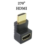 Hdmi To Adapter Cable Connector Male Female 270 Degrees