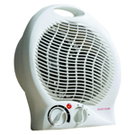 Daewoo HEA1138 2000W Fan Heater, Dual Heat Settings, Safety Cut Out, White