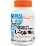 Doctor's Best - L-Arginine - Sustained + Immediate Release, 500mg - 120 tablets