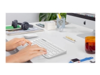 Logitech K380 Multi-Device Bluetooth Keyboard For Mac - Tangentbord - trådlös - Bluetooth 3.0 - nordiskt (danska/finska/norska/svenska) - offwhite
