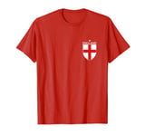 Football Team Red Fan Jersey St. George's Cross Flag England T-Shirt