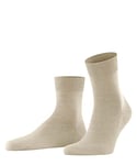FALKE Men's Airport M SSO Wool Cotton Plain 1 Pair Socks, Beige (Beige Melange 4043), 5.5-6.5