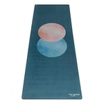 YOGA DESIGN LAB | The Combo Yoga Mat | 2-in-1 Mat+Towel | Eco Luxury | Ideal for Hot Yoga, Power, Bikram, Ashtanga, Sweat | Studio Quality | Includes Carrying Strap! (Atlas, 3.5mm)