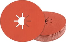 Bosch Professional 25x Expert R782 Prisma Ceramic Fibre Discs (for Steel, Stainless steel sheets, Ø 100 mm, Grit 60, Accessories Small Angle Grinder)