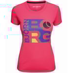 Björn Borg WYNNIE SS Tee Rosa polyester Small Dam