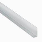 fibo l-list aluminium bred 2400 mm plastpakket - 163128