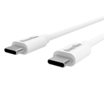 Smartline Lång USB-kabel USB-C - USB-C 2m Motorola Moto G04 vit
