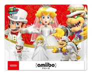 Amiibo Tripple Wedding Set Mario Peach Bowser Super Mario series F/S w/Tracking#