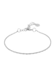 SNÖ of Sweden Armband Sanna small Silverpläterad mässing Längd 16-18,5cm Nickeltestad