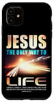 Coque pour iPhone 11 Jesus: The Only Way to Life Christian Faith Verse John 6:47
