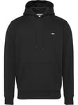 Tommy Jeans Regular Fleece Overhead Hoodie - Black, Black, Size 2Xl, Men