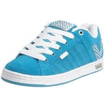 Vans Women's Lyndon Skateboarding Shoe (check) blue/white VINO3TR 5.5 UK