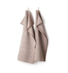 Axlings Linne Handduk Melerad brun 2-pack