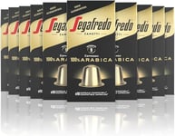 Segafredo Zanetti 100 Aluminum Capsules Compatible with Nespresso - 100 percent Arabica Coffee, Smooth and Aromatic Flavor (10 Boxes of 10 Capsules Each) - Suitable for Original Nespresso Machines