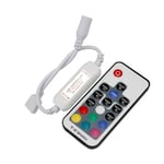 Mini RGB controller inkl. fjärrkontroll - 12V (72W), 24V (144W)
