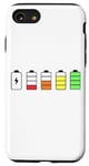 Coque pour iPhone SE (2020) / 7 / 8 Chargeur de batterie et niveau de remplissage de charge