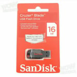 Sandisk Cruzer Blade 16gb Usb Flash Drive Sdcz50-016g-b35 / Sdcz50016gb35