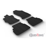 Gummimattor lampliga for Subaru XV II Crosstrek 2017 TDesign 4delad monteringsklammor