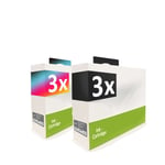 6x Ink 3+3 for Canon S-330 I-455 BJ-S-330 S-200 I-255 Multipass MP-370 F-20