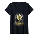 Womens December Narcissus Hope V-Neck T-Shirt