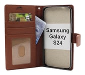 New Standcase Wallet Samsung Galaxy S24 5G (SM-S921B/DS) (Brun)