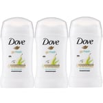 Dove Go Fresh Anti-perspirant Deodorant Stick Pear & Aloe Vera 40ml X 3 Packs