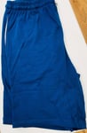 Hugo Boss Bodywear Blue Cotton Drawstring Leg Logo Shorts Size S BNWT 