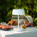 Northlight bordslampa USB-C solcell, vit