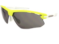 Bloc Fox Sports Sunglasses Yellow White with Grey Vented Lenses X762