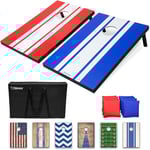 GoSports Jeu de Cornhole Classique 91 X 61 Cm, Comprend Deux Planches de 0.9 X 0.6 M, 8 Sacs et Un Étui de Transport