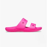 Crocs 207536-6UB CLASSIC Kids Girls Slip On Summer Sliders Sandals Juice Pink