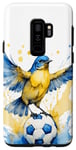 Galaxy S9+ Nightingale Football Soccer Animal Art Print Graphic Case
