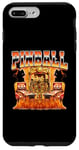 Pinball Arcade Game Flames Style années 90 Bootleg Coque pour iPhone 7 Plus/8 Plus