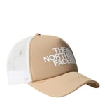THE NORTH FACE Logo Trucker Cap Khaki Stone/TNF White One Size